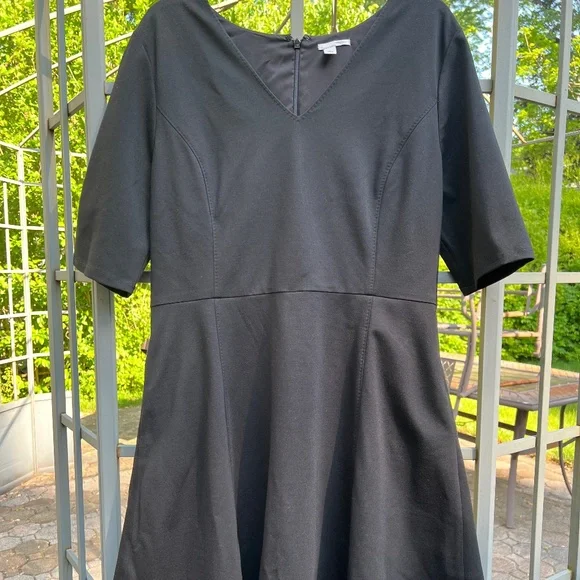 Halogen Dresses | Nwt Halogen Ponte Fit & Flare Dress - Size 16 | Color: Black | Size: 16 | Seller0809'S Closet
